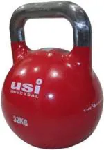 USI UNIVERSAL THE UNBEATABLE Kettlebells, Kettlebell for Fitness, Kettlebell for Home Gym, CKB Competition Kettlebell with Steel Hollow Construction, Textured Wide Handle & Wide Base (40kg)