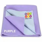 Beybee Violet Rubber, Polyvinyl Chloride Waterproof Baby Bed Mattress Protector (S)