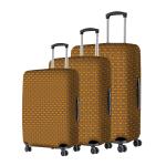 Nasher Miles Polyester Protective Luggage Cover Set of 3 (Small-Medium-Large) - Tile Print Design
