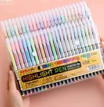 Kunya Highlight Pen 48 Shades Pen Set Neon Multicolor Highlight Gel Pen For Kids/Adults