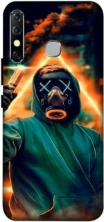 SARTOOLIYA Infinix Hot 8 Multicolor Plastic Jocker Wallpaper Printed Water Proof Back Cover