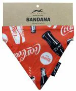 Pets Empire Washable Cotton Bibs Scarf Bandana with Adjustable Quick Release Buckle for Dogs, Coca Cola Pattern, Large