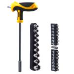 Rangwell Multicolour Multi Bits Hex Socket Wrench Screwdriver Set (Pack of 25)