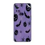 GADGETSWRAP Printed Vinyl Skin Sticker for Oneplus Nord N10 (5G) - halloween holiday background bats jack o lanterns spiders