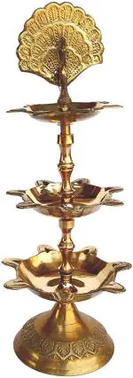 Rastogi Handicrafts Pure Brass Diya (Puja Lamp) Hindu Pooja Article,Diyas, Deepak Oil Lamp
