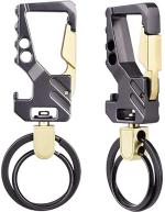 Virom Multicolor Metal Heavy Duty Keychain With Bottle Opener Hook (Pack Of 2)