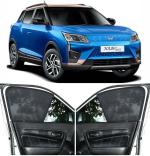 Able Zed Black Half Car Magnetic Sun Shade Curtains for Mahindra XUV400 EV Set of 4 Pcs