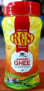 RGS - 1L Pure Cow Ghee Jar Pack of 2