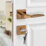 Plantex Heavy Duty Door Lock/Main Door Mortise Lock Handle/Handle Set for Home/Office - Door Accessories- (APS-PT-002- Rose Gold)