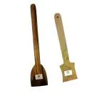 Arman Spoons Brown Neem Wood Roti Spatula For Pan (Pack Of 2)