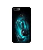Casotec Cool Headphone Design 3D Printed Hard Back Case Cover for Huawei Honor 9 Lite