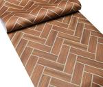 Indian Royals Wood Design with White Line Floor Covering Wallpaper ( 1000 CM X 60 CM )