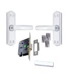 Onjecx Chrome Plated Alloy Steel Bathroom Door Mortise Lock With Baby Latch-Bls05Bcp