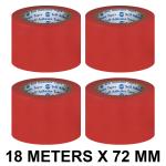 VCR Red Floor Marking Tape - 18 Meters in Length 72mm / 03