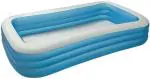 Sanjary Blue Plastic Rectangular Swim Center Swimming Pool Inflatable Pool Inflatable Swimming Pool