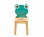 Modern Kraftz Rubber Wood Frog Themed Kids Chair For Playroom And Kindergarten