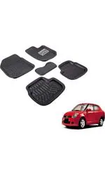 UNIGLOW Car 3D/4D Car Floor Mats for Maruti Suzuki Swift Dzire(Black)