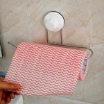 MYHEART Multicolor Stainless Steel, Glass, Plastic Suction Cup Towel Rack Tissue Roll Paper Holder