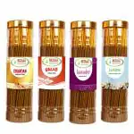 Betala Fragrance 4 in 1 Agarbatti 4 Pack of 100 Gm Incense Sticks Chandan, Gulab, Jasmine, Lavender