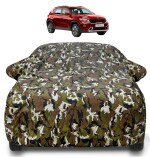 Mockhe Kia Sonet Car Cover with Mirror Pocket and Soft Cotton Lining,Waterproof Kia Sonet Car Body Cover, Army Print
