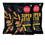 The Green Snack Co. Multigrain High Protein Roasted Super Stix Smokey Bbq Healthy Snacks 100 G X 3 Packs Pack Of 3