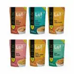 Lo! Foods - Keto Snacks Combo | Pack of 6 Delicious Keto Namkeen & Keto Cookies for Keto Diet | Superfood Low Carb Snack | Diet Snacks Food | Zero Added Sugar - (100g x Pack of 6)