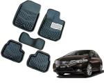 WolkomHome Car Mats Luxury Floor 3D Mat Carpets Black for Honda City Ivtec