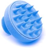 MEXFO Hair Scalp Massager Shampoo Brush, Shower Hair Brush with Long & Flexible Silicone Bristles for Scalp Scrub, Head Massage and Hair Growth, Dandruff Comb Scalp Scrubber, Mini, Small, soft, handle, Manual, Washing , brush (PACK OF 1) - BLUE