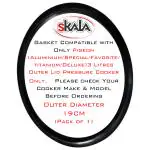SKALA Gasket Compatible With Pigeon Aluminium 3 litres Deluxe Outer Lid Pressure Cooker 190 mm (Pack of 1)