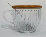 MiRiM Wide Mouth Glass Soup/Coffee/Milk Mug with Wooden Lid and Spoon - 460 ml (1)