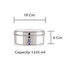 UPEN 7 in 1 Spice Box Stainless Steel Stylish Extra Large | Masala Box for Kitchen Steel | Masala Dabba Steel | Masala Dani for Kitchen | See Through lid 7 containers, 1 Spoons Silver