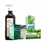 Axiom Mukti Gold Skin Care Pack of Aloevera Cream 50g + Aloevera Lotion 50g + Aloevera Green Gel 125g + Aloevera pearly Body Wash 250ml