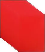 REDGE A4 Red Color Paper For Craft, Project Work Set of 20 Sheets