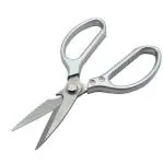CARTIVA Kitchen Scissors food scissors Premium Stainless Steel Solid Kitchen Shears for Meat Seafood, Chicken Vegetables Herbs BBQ Bottle Opener Silver - Set of 1