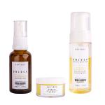 Suffderma Face Care Unlock Foaming Face Cleanser, Unlock Brightning Serum, Purite Anti Acne Gel for Acne Prone 205 ml, Pack Of 3