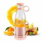 Kunya Rechargeable Mixers Fresh Fruit Juicers Blue/Pink Usb Portable Juicers Bottle Mini Fast Electric Portable Blender Smoothie Ice