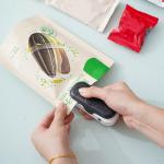 SHIHORI Mini Bag Sealer Machine, 2 in 1 Heat Sealer with Cutter, Bag Sealer with Cutter Portable Resealer Food Sealing Machine, Mini Sealing Machine for Bags Food Storage Snacks Black