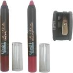Glam21 Lip Deep Matte Lipstick, Lip Crayon Sharpener (Pack Of 3)