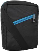 adventIQ Black, Blue Sling Bag Passport Cross Body Sling Bag -Boys & Girls (Black/T.Blue Clr)- adventIQ 095A