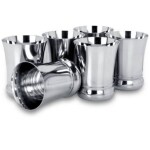 LIMETRO STEEL G12 Stainless Steel Glass 350 ml (Set of 6)