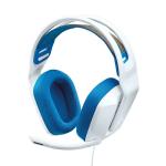 Logitech G G335 Fast Charging Lightweight Over Ear Gaming Headphones (White)
