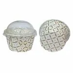PERFECT BAKEWARE 100 Pcs Muffin Cups With Lid Bake N Serve Paper Baking Cupcake Liners