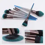 Roslet Blue Gradient Makeup Brushes set for concealer highlighter contour eyeshadow all in one kit