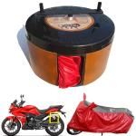 BIKEBLAZER Natural Red Splendor iSmart, Xtreme 200S and reme 160R Nylon All Weather Resistant Bike Body Cover