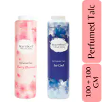 Beautisoul Cherry Blossom Perfumed Talc + Beautisoul Ice Cool Perfumed Talc |100 +100gm| Made In India Body Talcum Combo Offer (Pack of 2)