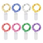 XERGY Multi Color 2 Meter 20 Led Fairy String Lights Battery Operated Starry String Light(Pack of 8)