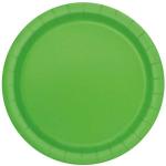 Tiki Times Lime Green Round Paper Lunch Plates 23cm 16pk for all Theme Parties