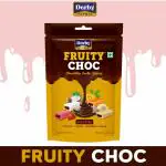 Derby Fruity Choc Assorted Toffees | Chocolatey Center Filled Toffees | Pack Of 1 | 840 Gram |Coconut, Orange, Strawberry, Vanilla | Birthday Party, Return Gift, Anniversary, Rakhi, Diwali | Premium Toffees |