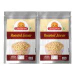 Ghotaram Organic Classic Roasted Sorghum Puff Namkeen Snack | Oil Free Ready to eat Diet Namkeen Snack | Jowar Jawar Murmura Kurmura Puff Healthy Snack | Travel Friendly Snack-350g*2Pack