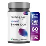 Decode Age NMN Pro UTHEVER 1000 World’s Most Trusted| Ultra-Pure | Slow Down Aging | Cellular Repair | Boost NAD+ | Improve Muscle Strength | Neurological function | Heart health (60 Capsules)